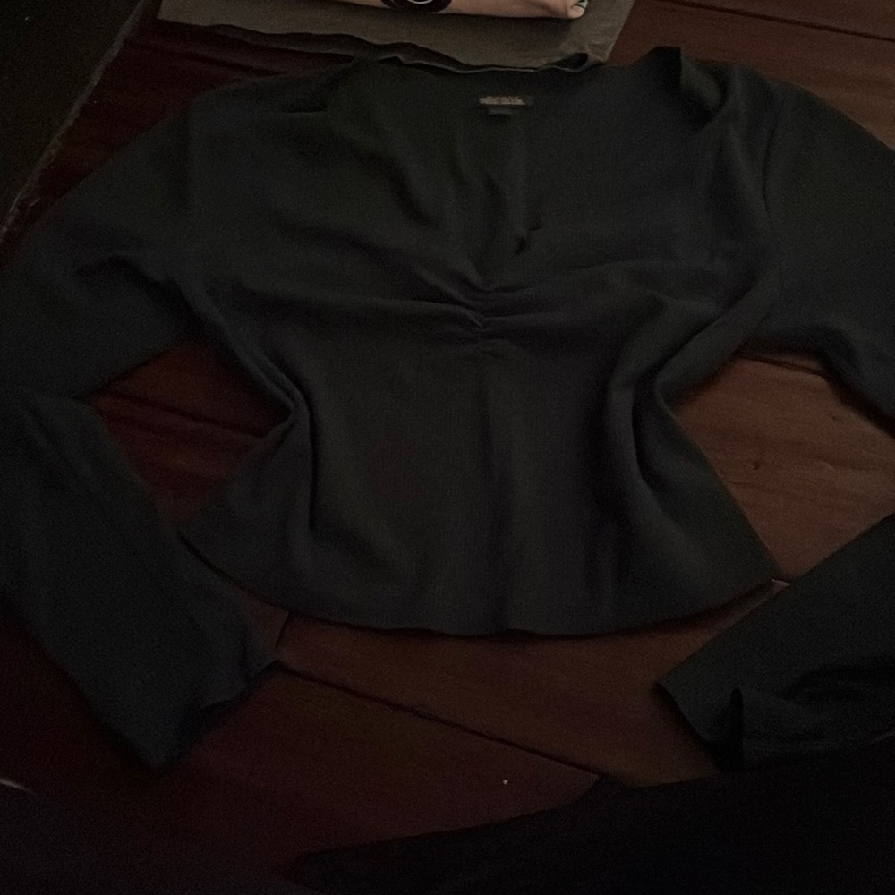 long sleeve green tank